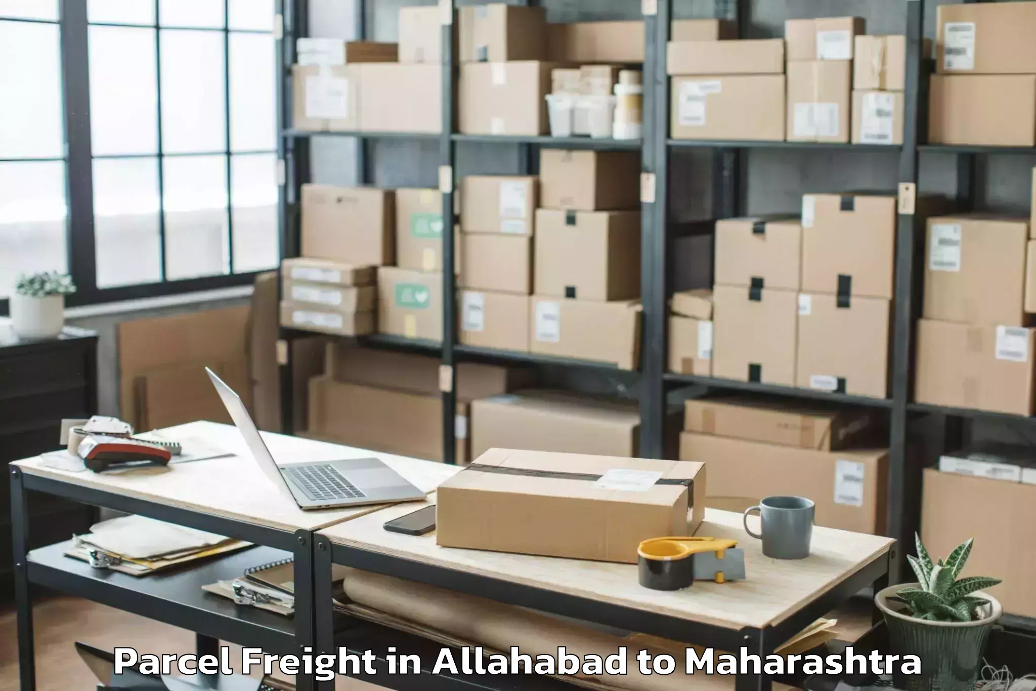 Easy Allahabad to Shevgaon Parcel Freight Booking